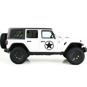 Side Doors Stars Decals Vinyl Sticker Graphics For Jeep Wrangler JL 2017 2018 2019 2020 2021 2022 2023