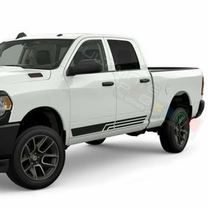 Side Doors Stripes Decal Sticker Sport for Dodge Ram Crew Cab SRT8 RT 2500