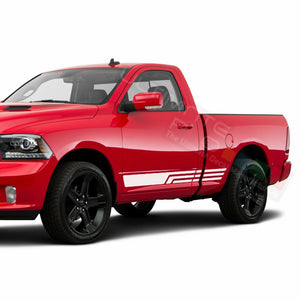 Side Doors Stripes Decal Sticker Sport for Dodge Ram Regular Cab SRT8 RT 1500