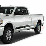 Side Doors Stripes Racing Sport Wrap Decal Sticker for Dodge Ram Crew Cab 3500