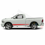 Side Doors Stripes Racing Sport Wrap Decal Sticker for Dodge Regular Cab 1500