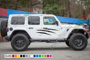 Side Scratch Sticker for Jeep Wrangler JL scratch graphic intake door 2019 2020 2021 2022 2023 2024