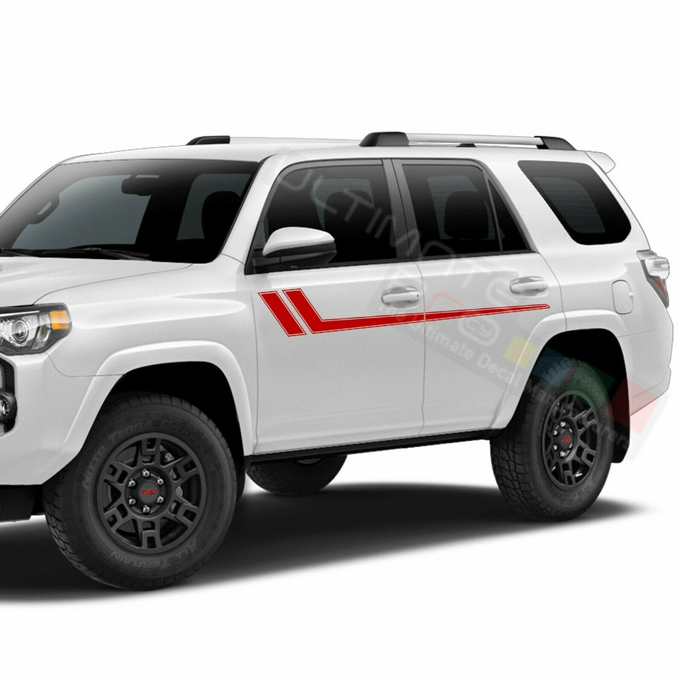 Side Stickers Door Mirror Stripes for Toyota 4Runner 2009 2010 2011 2012 2013