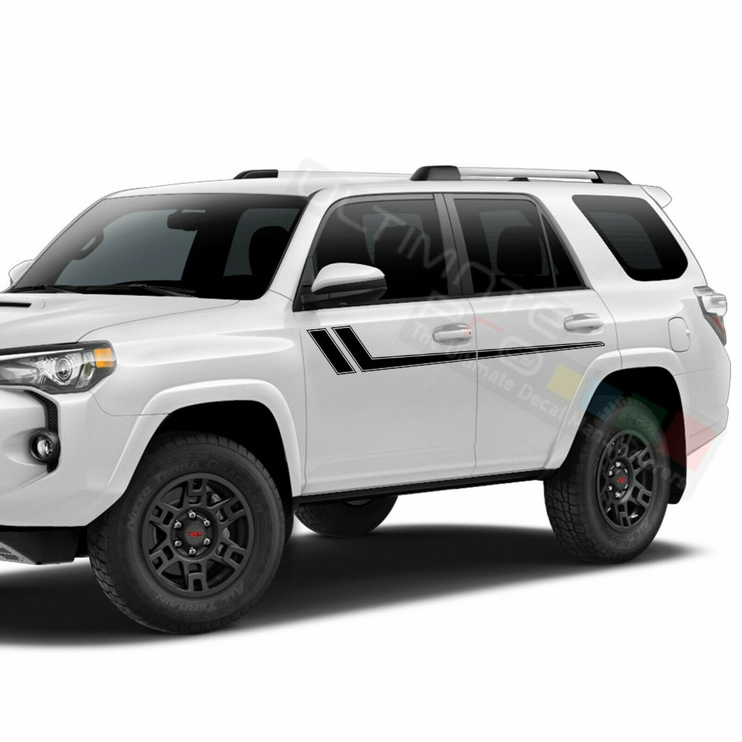 Side Stickers Door Mirror Stripes for Toyota 4Runner 2016 2017 2018 2019 2020