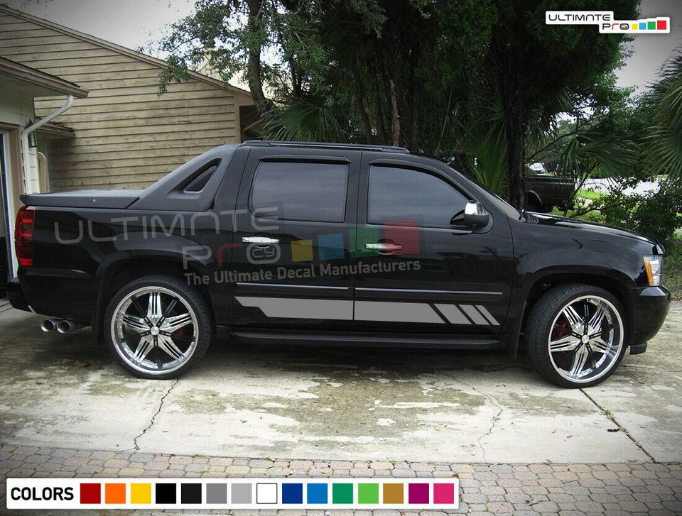 Side Stripe Body Kit Sticker for Chevrolet Avalanche GMT900 Offroad Z71 4x4 lift