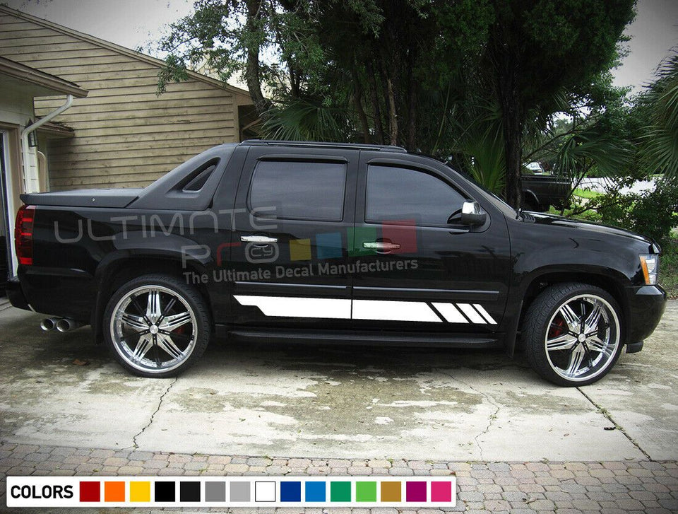 Side Stripe Body Kit Sticker for Chevrolet Avalanche GMT900 Offroad Z71 4x4 lift