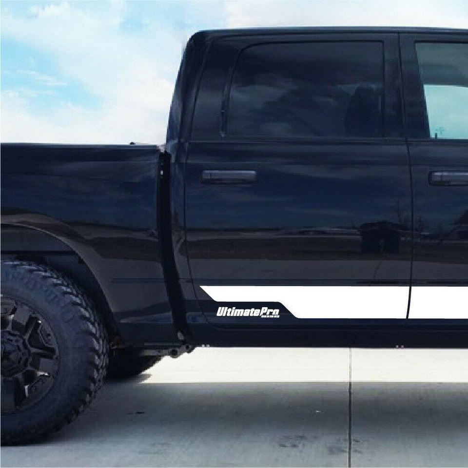 Side Stripe Decal Sticker Kit for Dodge Ram 2000 - 2019 Door Fender Flare head