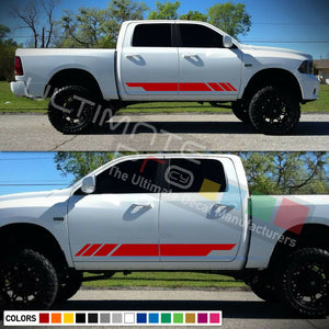 Side Stripe Decal Sticker Kit for Dodge Ram Door Fender 3th 4th Gen 2009 - 2014