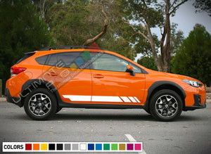 Side Stripe Decal Sticker Kit for Subaru Crosstrek 2017 SUV Seat Cover Sun Roof