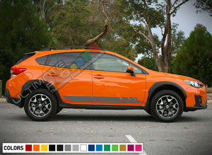 Side Stripe Decal Sticker Kit for Subaru Crosstrek 2017 SUV Seat Cover Sun Roof