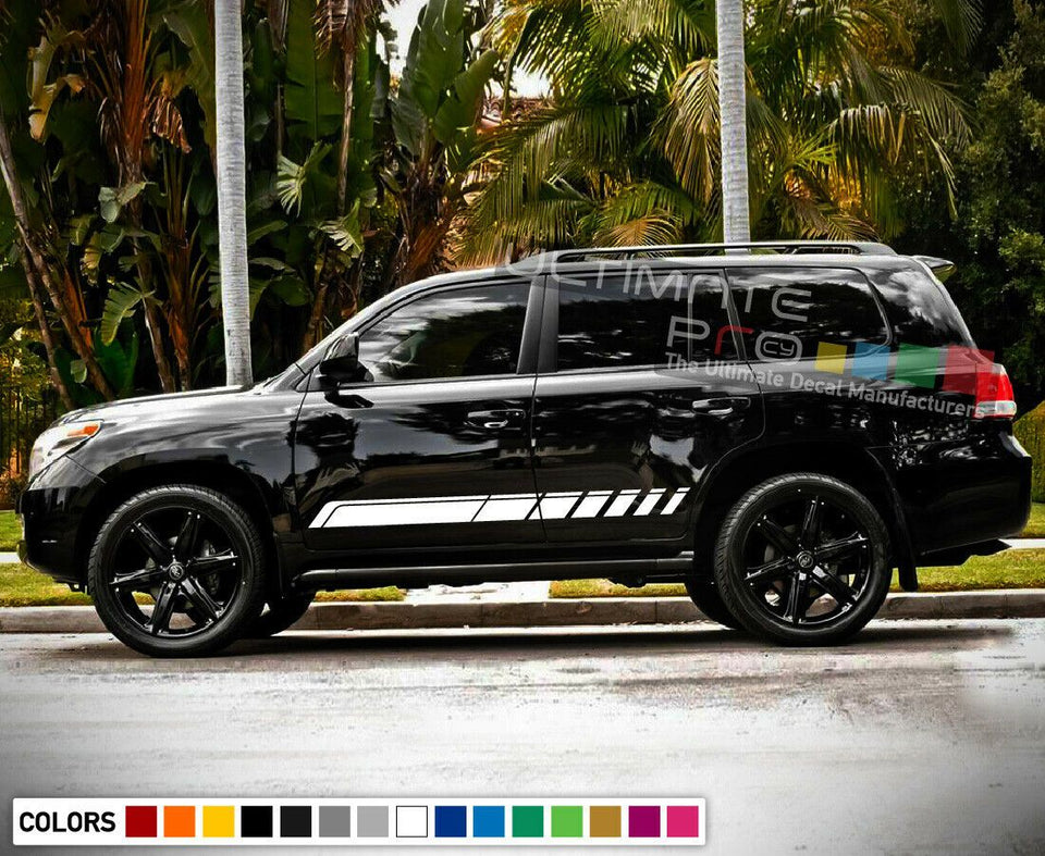 Side Stripe Decal Sticker Kit for Toyota Land Cruiser Off Road Spare 4x4 Rack