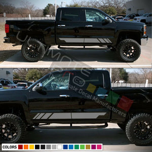 Side Stripe For Chevrolet Silverado 1500 2500 double cup Offroad 2014 2015 2016 2019 2022 2023