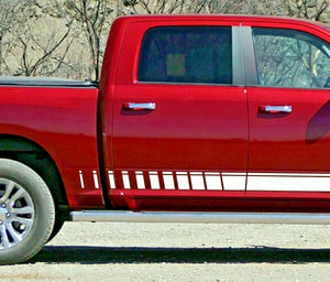 Side Stripe for Dodge Ram 1500 2500 cover door graphic top Chrome hitch 2015 bar