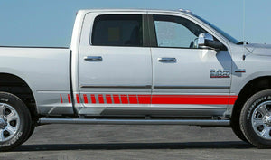 Side Stripe for Dodge Ram 1500 2500 cover door graphic top Chrome hitch 2015 bar