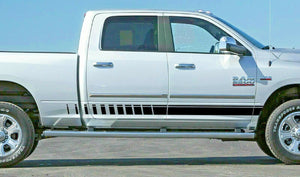 Side Stripe for Dodge Ram 1500 2500 cover door graphic top Chrome hitch 2015 bar