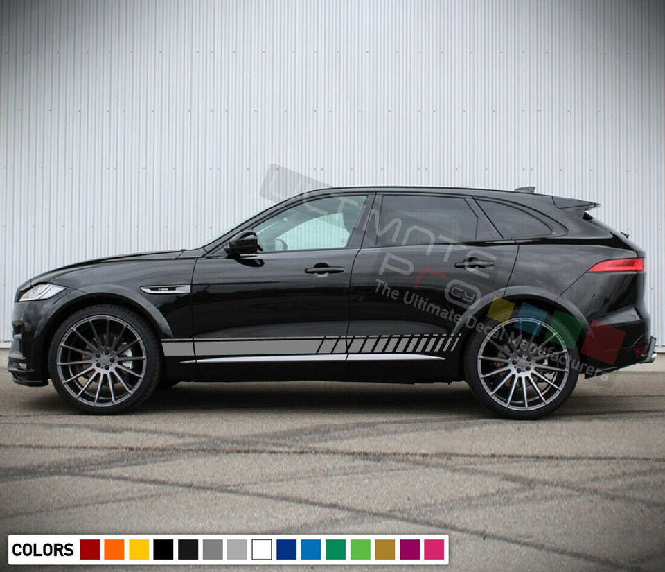 Side Stripe kit Sticker for Jaguar F Pace Sunroof top graphics Trunk Hood 2018
