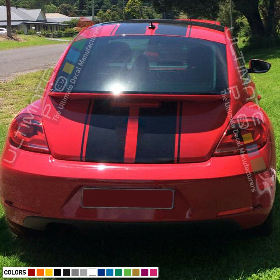 Side Stripe kit Sticker for Volkswagen beetle roof top graphics light racing