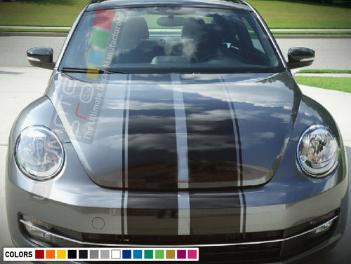 Side Stripe kit Sticker for Volkswagen beetle roof top graphics light racing