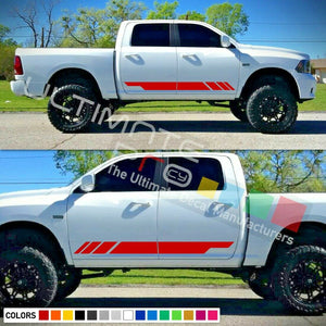 Side Stripe Sticker Decal Vinyl Kit for Dodge Ram RT Door Sill Headlight Bumper