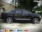 Side Stripes Decal kit for Chevrolet Avalanche Racing Off-Road lower body 2007 -