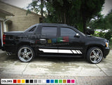 Side Stripes Decal kit for Chevrolet Avalanche Racing Off-Road lower body 2007 -