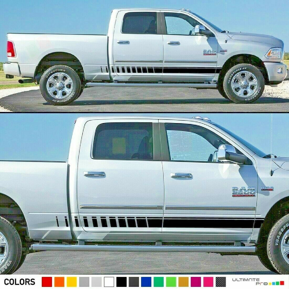 Side Stripes Decal Sticker Kit for Chevrolet Avalanche Bed Floor Mat Hard Cover