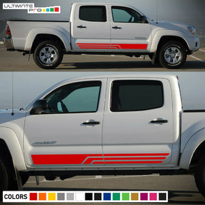 Side Stripes Decal Sticker Kit For Toyota Tacoma Lift Levelling 4WD Tail Light