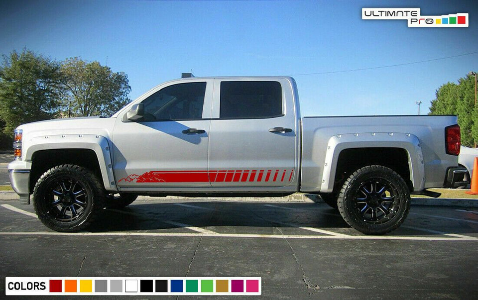 Side Stripes For Chevrolet Silverado 1500 2010 2013 2014 2015 2017 2020 mirror