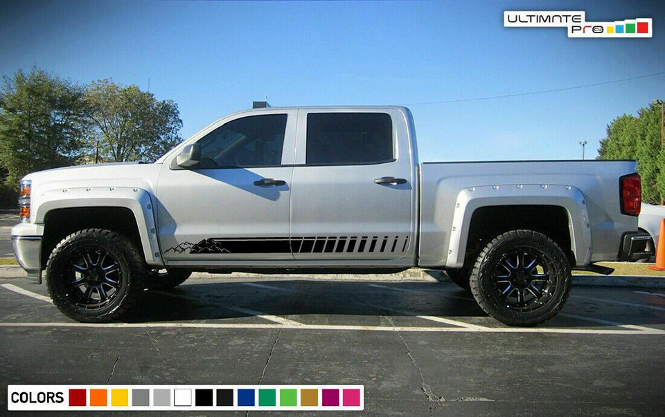 Side Stripes For Chevrolet Silverado 1500 2010 2013 2014 2015 2017 2020 mirror