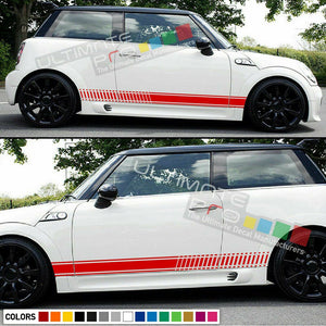 Side stripes Kit for Mini Cooper coupe s R50 R56 F55 Door Emblem sport ECU Hatch