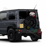 Skulls Decal Rear Window See Thru Stickers Perforated for New Suzuki Jimny 2020