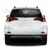 Skulls Decals Window See Thru Stickers Perforated for Toyota RAV4 2018 2019 2020