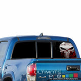 Skulls Decals Window See Thru Stickers Perforated for Toyota Tacoma 2018 2019