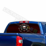 Skulls Decals Window See Thru Stickers Perforated for Toyota Tundra 2016 2017