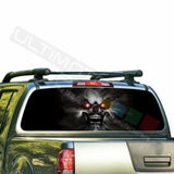 Skulls Design Decals Window See Thru Stickers Perforated for Nissan Frontier