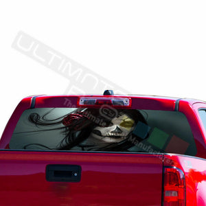 Skulls Designs Decals Rear Window Sticker Perforated for Chevrolet Avalanche