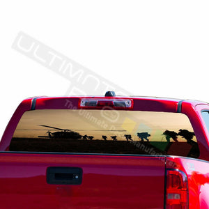 Skulls Designs Decals Rear Window Sticker Perforated for Chevrolet Avalanche