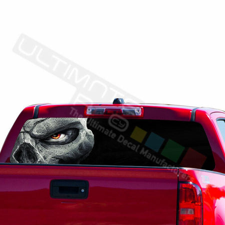 Skulls Designs Decals Rear Window Sticker Perforated for Chevrolet Avalanche