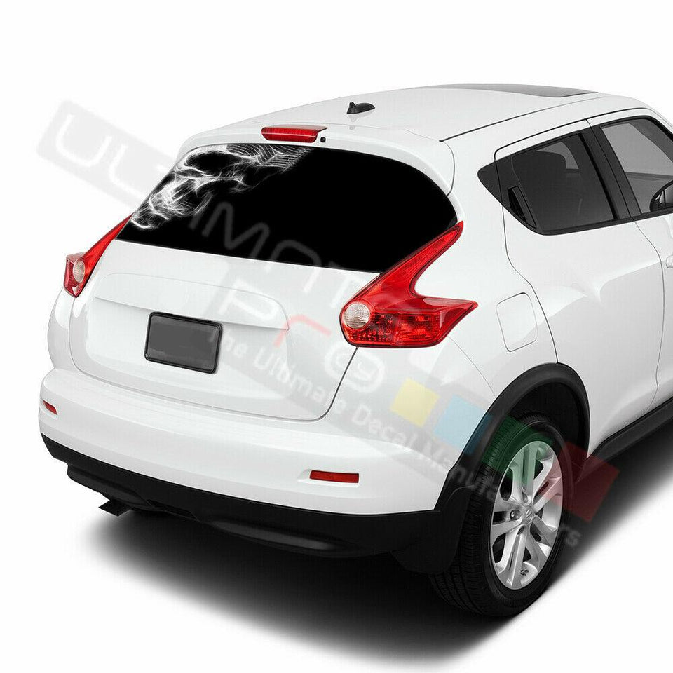 Skulls Designs Decals Window See Thru Stickers Perforated for Nissan Juke 2020