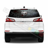 Skulls Designs Rear Window See Thru Stickers Perforated for Chevrolet Equinox