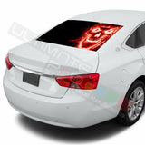 Skulls designs Rear Window See Thru Stickers Perforated for Chevrolet Impala