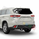 Skulls Window See Thru Stickers Perforated for Toyota Highlander 2016 2017 2018