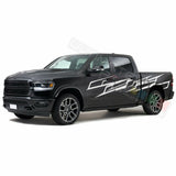 Splash Brush Side Doors Stripes Wrap Decal Sticker for Dodge Ram Crew Cab 3500