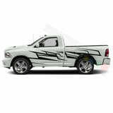 Splash Brush Side Doors Stripes Wrap Decal Sticker for Dodge Regular Cab 2500