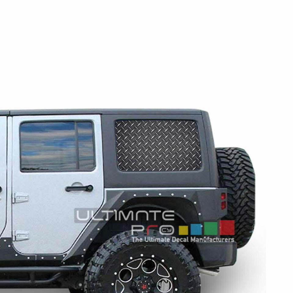 Sticker Bomb See Thru Stickers Perforated for Jeep Wrangler 4 doors side window