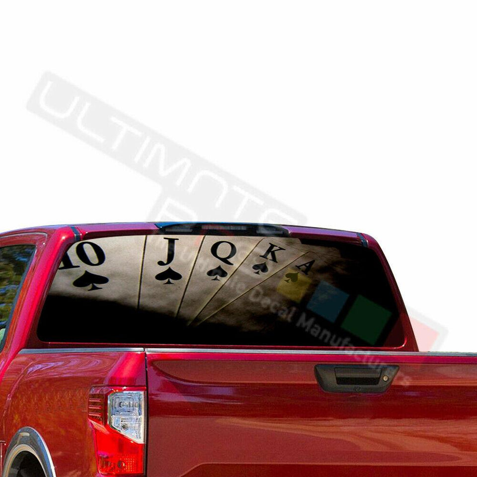 Sticker Bomb Skin Decals Window See Thru Stickers Perforated for Nissan Titan