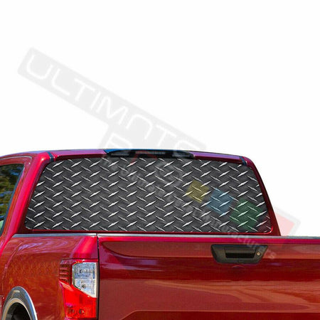 Sticker Bomb Skin Decals Window See Thru Stickers Perforated for Nissan Titan