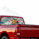 Sticker bomb skin Rear Window See Thru Stickers Perforated for Dodge Ram