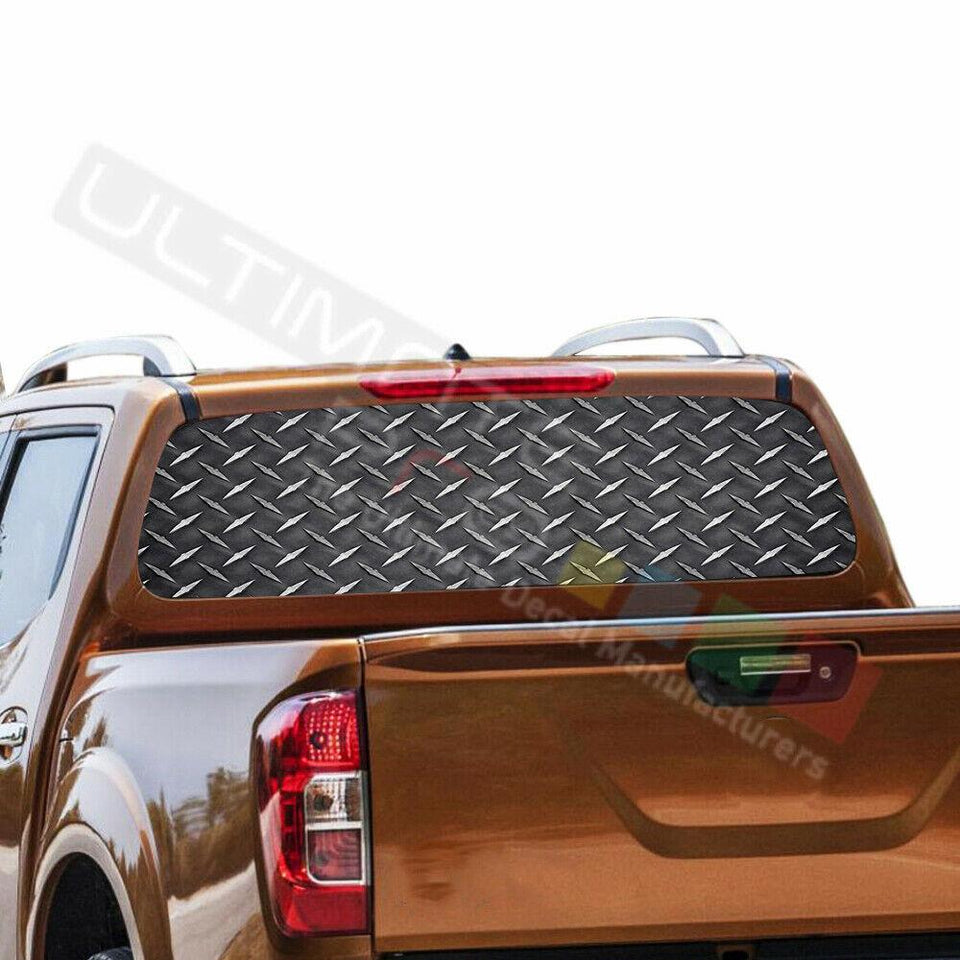 Sticker Bomb Skin Window See Thru Stickers Perforated for Nissan Navara NP300