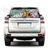 Sticker Bomb Skin Window See Thru Stickers Perforated for Toyota Land Cruiser